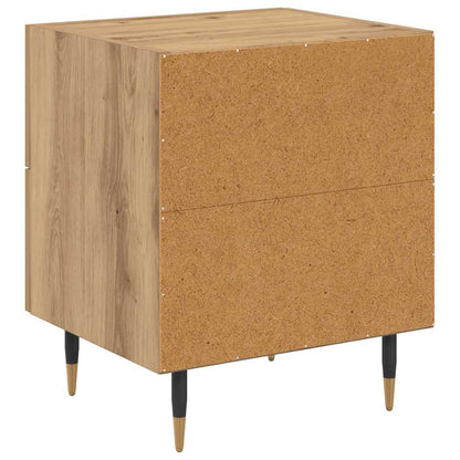 vidaXL Nachttisch 2 pcs Artisan-Eiche 40 x 35 x 47,5 cm Holzwerkstoff