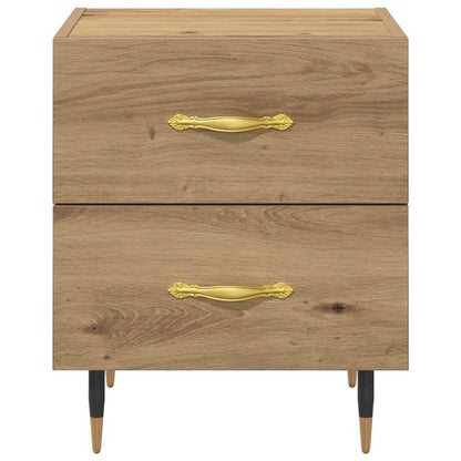 vidaXL Nachttisch 2 pcs Artisan-Eiche 40 x 35 x 47,5 cm Holzwerkstoff