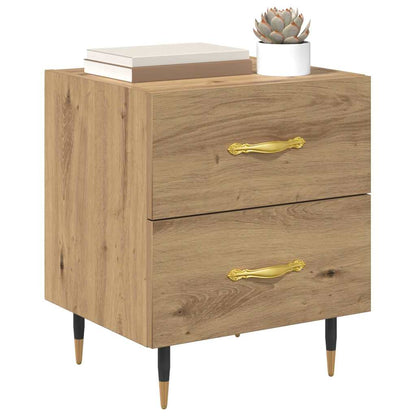 vidaXL Nachttisch 2 pcs Artisan-Eiche 40 x 35 x 47,5 cm Holzwerkstoff