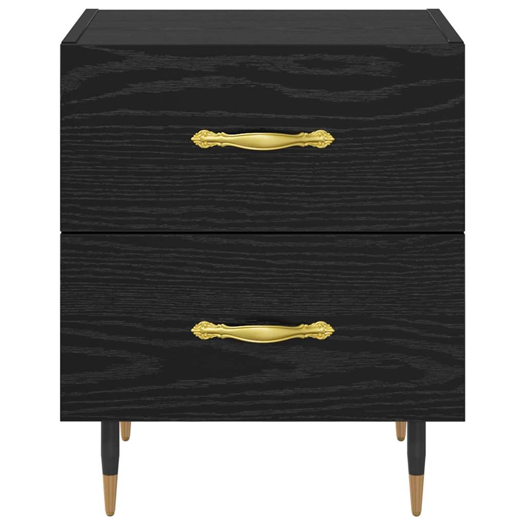 vidaXL Nachttisch Schwarz Eichen-Optik 40 x 35 x 47,5 cm Holzwerkstoff