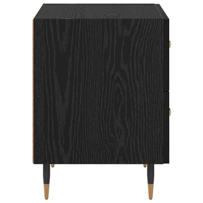 vidaXL Nachttisch Schwarz Eichen-Optik 40 x 35 x 47,5 cm Holzwerkstoff