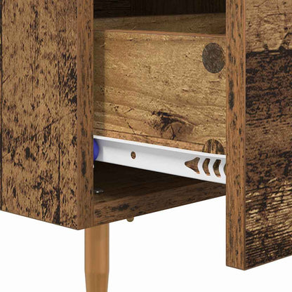 vidaXL Nachttisch 2 pcs Altholz 40 x 35 x 47,5 cm Holzwerkstoff
