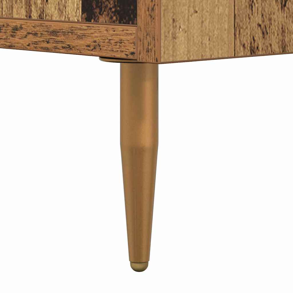 vidaXL Nachttisch 2 pcs Altholz 40 x 35 x 47,5 cm Holzwerkstoff