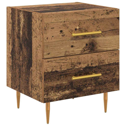vidaXL Nachttisch 2 pcs Altholz 40 x 35 x 47,5 cm Holzwerkstoff