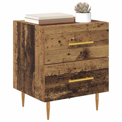 vidaXL Nachttisch 2 pcs Altholz 40 x 35 x 47,5 cm Holzwerkstoff