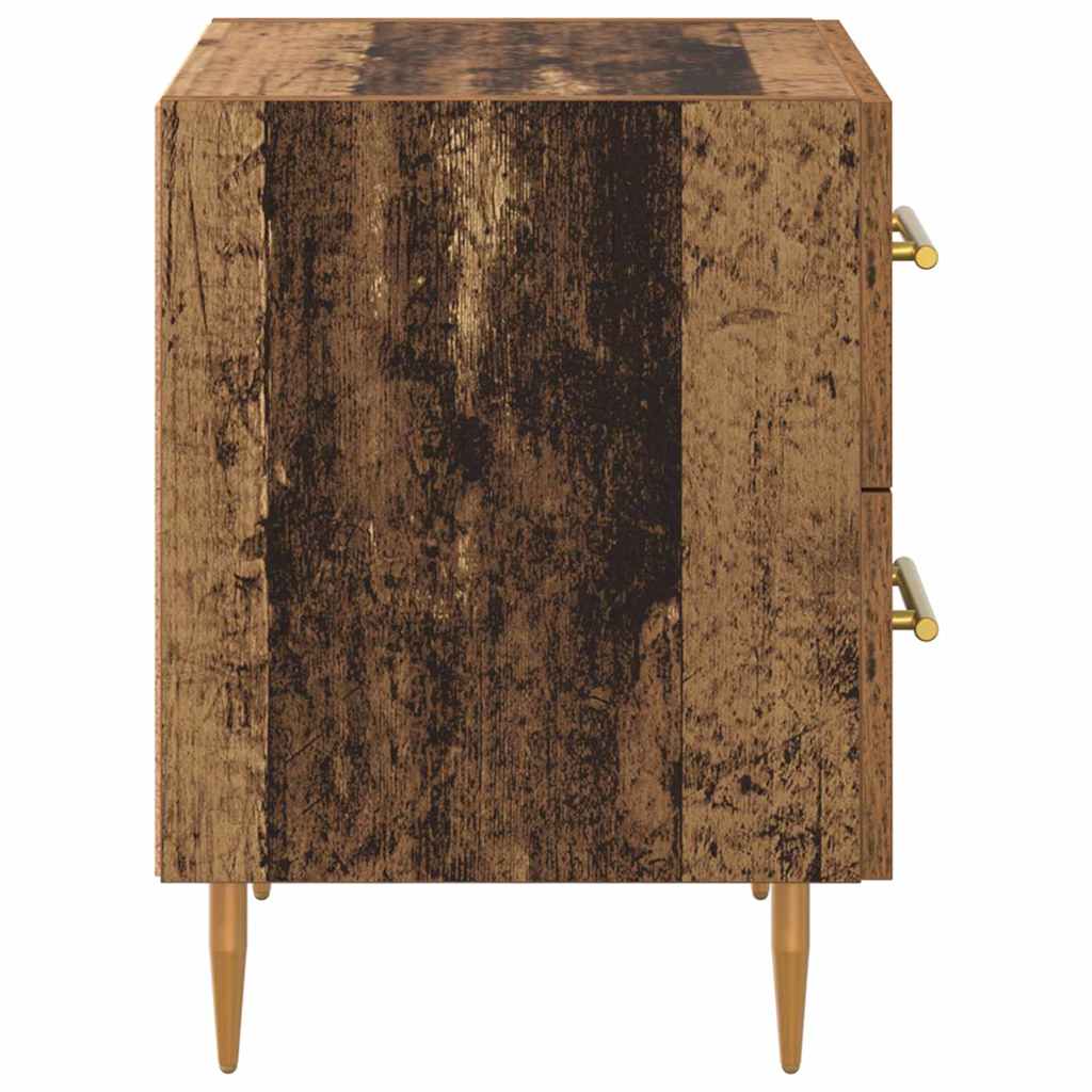 vidaXL Nachttisch 2 pcs Altholz 40 x 35 x 47,5 cm Holzwerkstoff