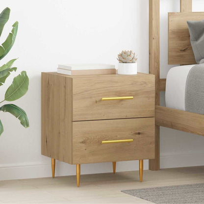 vidaXL Nachttisch Artisan-Eiche 40 x 35 x 47,5 cm Holzwerkstoff