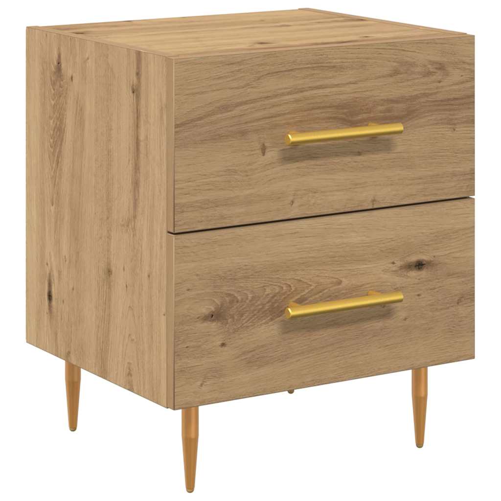 vidaXL Nachttisch Artisan-Eiche 40 x 35 x 47,5 cm Holzwerkstoff
