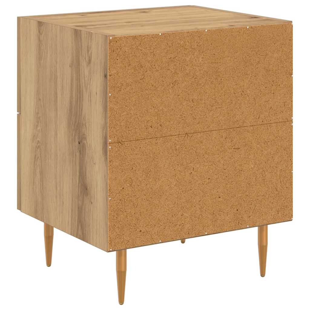 Nachttisch 2 pcs Artisan-Eiche 40 x 35 x 47,5 cm Holzwerkstoff