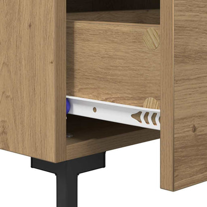 vidaXL Nachttisch Artisan-Eiche 40 x 35 x 47,5 cm Holzwerkstoff