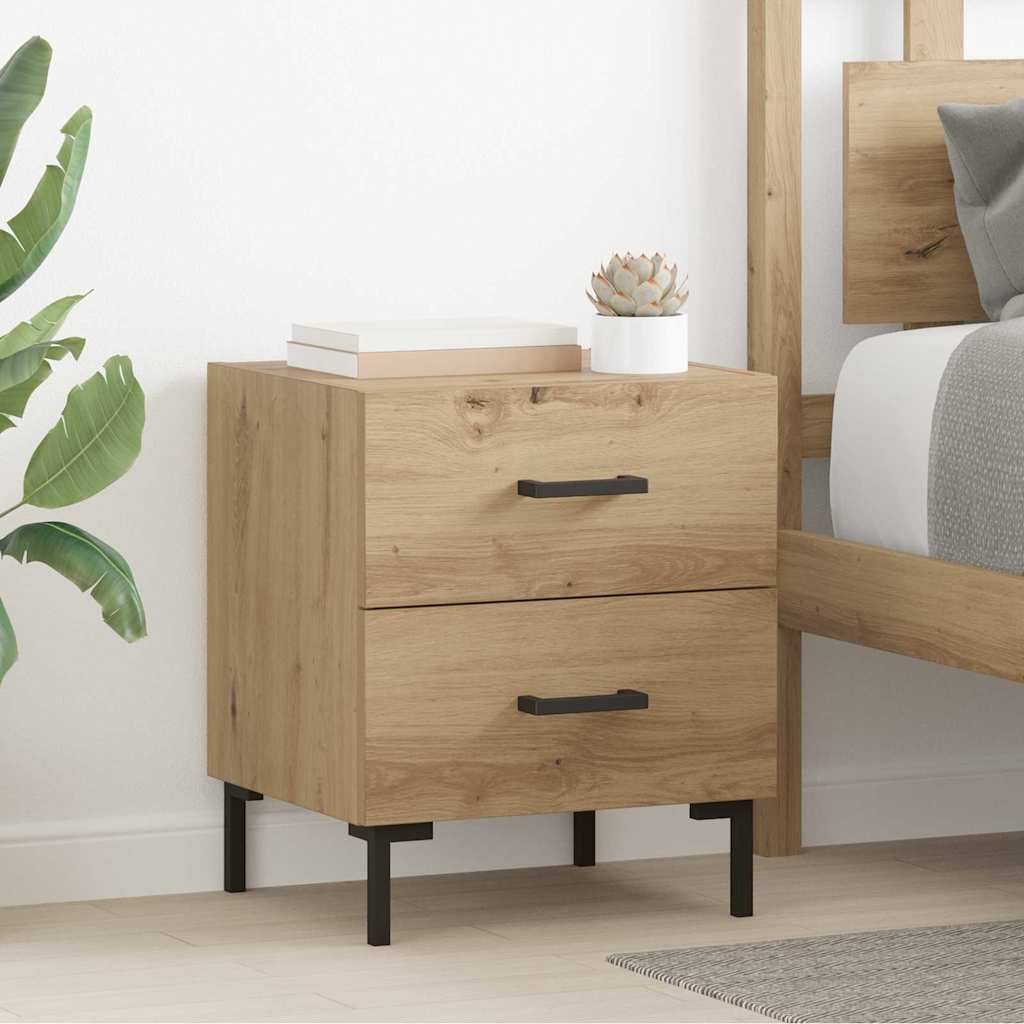 vidaXL Nachttisch Artisan-Eiche 40 x 35 x 47,5 cm Holzwerkstoff