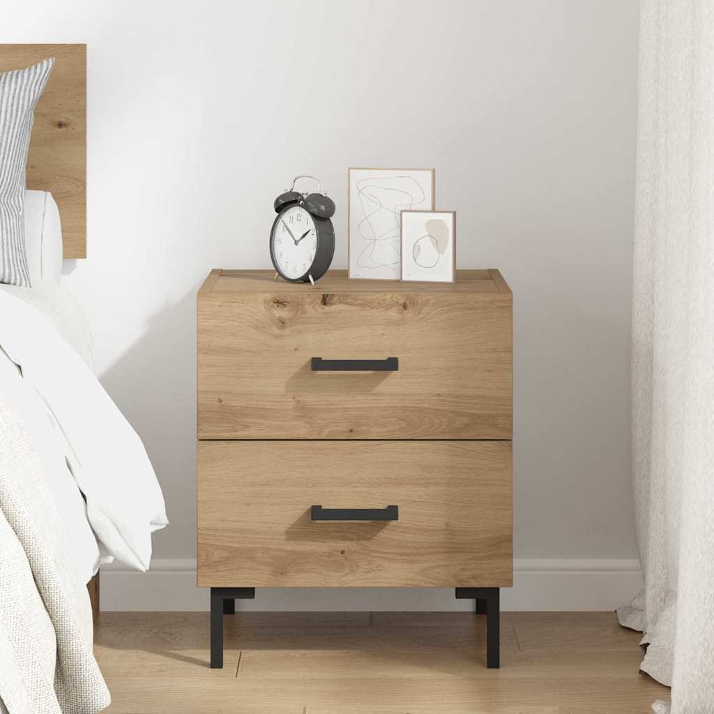 vidaXL Nachttisch Artisan-Eiche 40 x 35 x 47,5 cm Holzwerkstoff