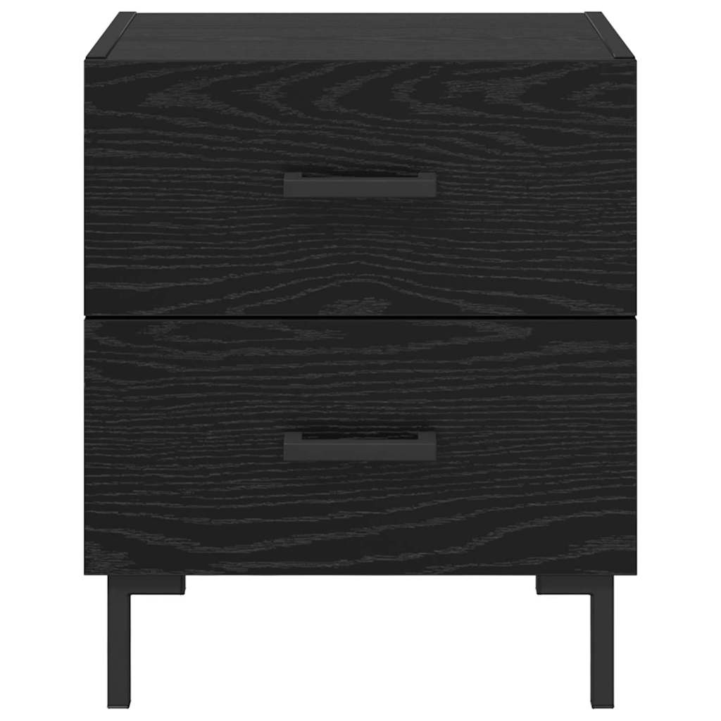 vidaXL Nachttisch Schwarz Eichen-Optik 40 x 35 x 47,5 cm Holzwerkstoff