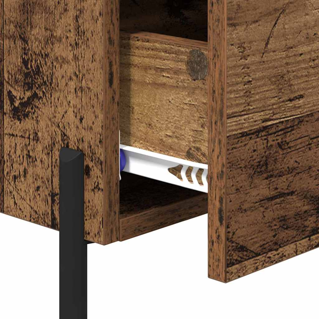 Nachttisch Altholz 40 x 35 x 47,5 cm Holzwerkstoff