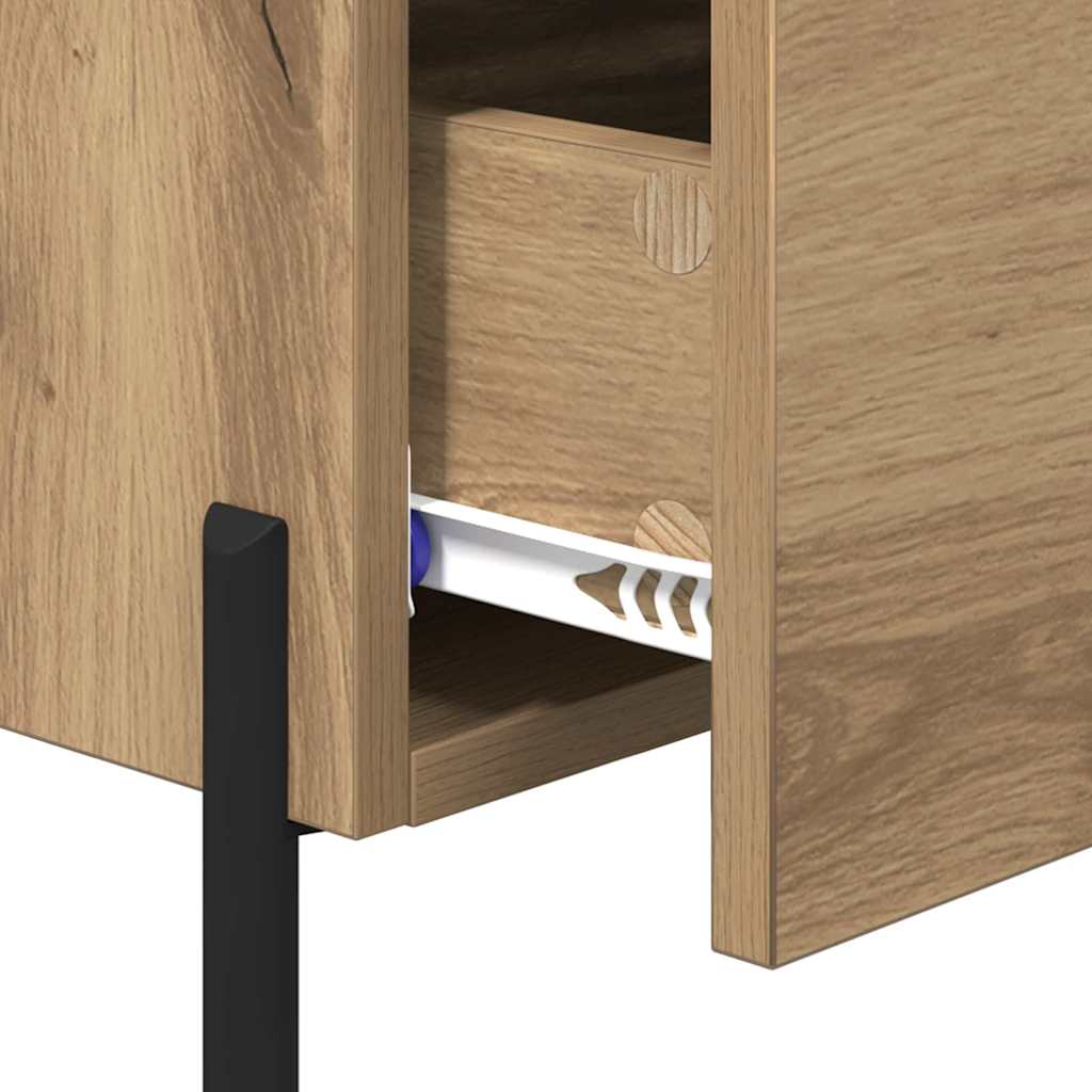 vidaXL Nachttisch Artisan-Eiche 40 x 35 x 47,5 cm Holzwerkstoff