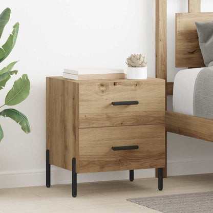 vidaXL Nachttisch 2 pcs Artisan-Eiche 40 x 35 x 47,5 cm Holzwerkstoff