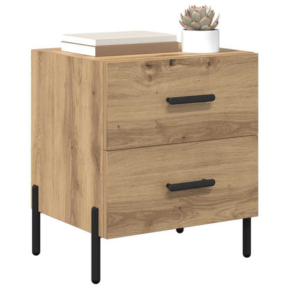 vidaXL Nachttisch 2 pcs Artisan-Eiche 40 x 35 x 47,5 cm Holzwerkstoff