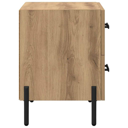 vidaXL Nachttisch 2 pcs Artisan-Eiche 40 x 35 x 47,5 cm Holzwerkstoff