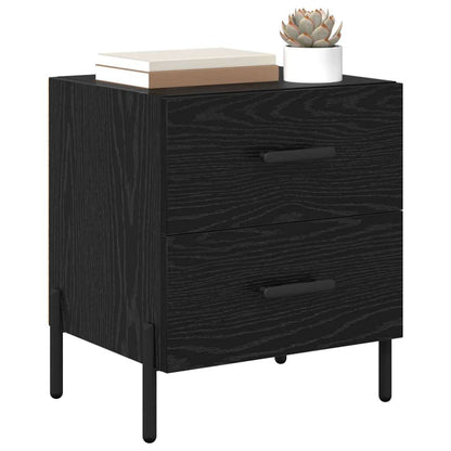 vidaXL Nachttisch Schwarz Eichen-Optik 40 x 35 x 47,5 cm Holzwerkstoff