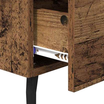 vidaXL Table de chevet en bois de récupération 40 x 35 x 47,5 cm en bois d'ingénierie