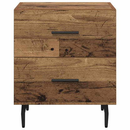 vidaXL Table de chevet en bois de récupération 40 x 35 x 47,5 cm en bois d'ingénierie