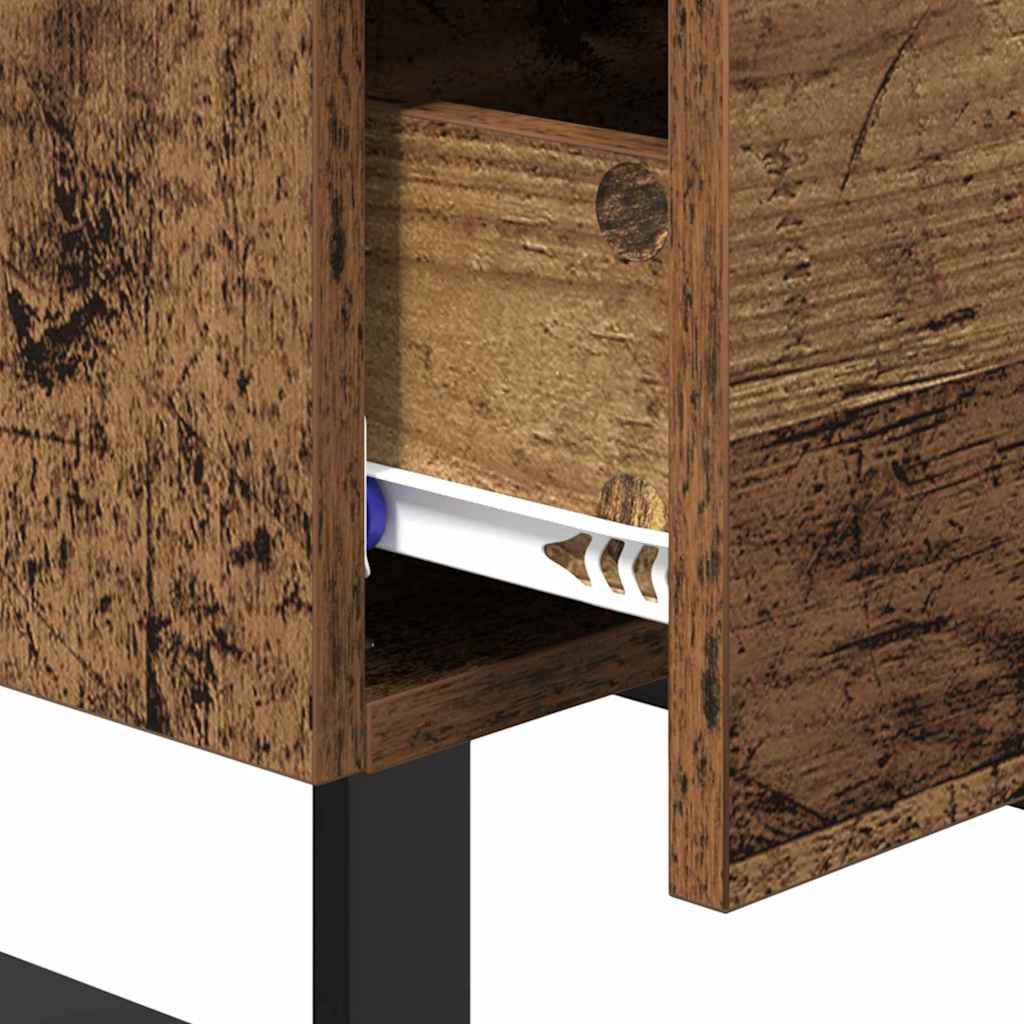 vidaXL Nachttisch Altholz 40 x 35 x 47,5 cm Holzwerkstoff