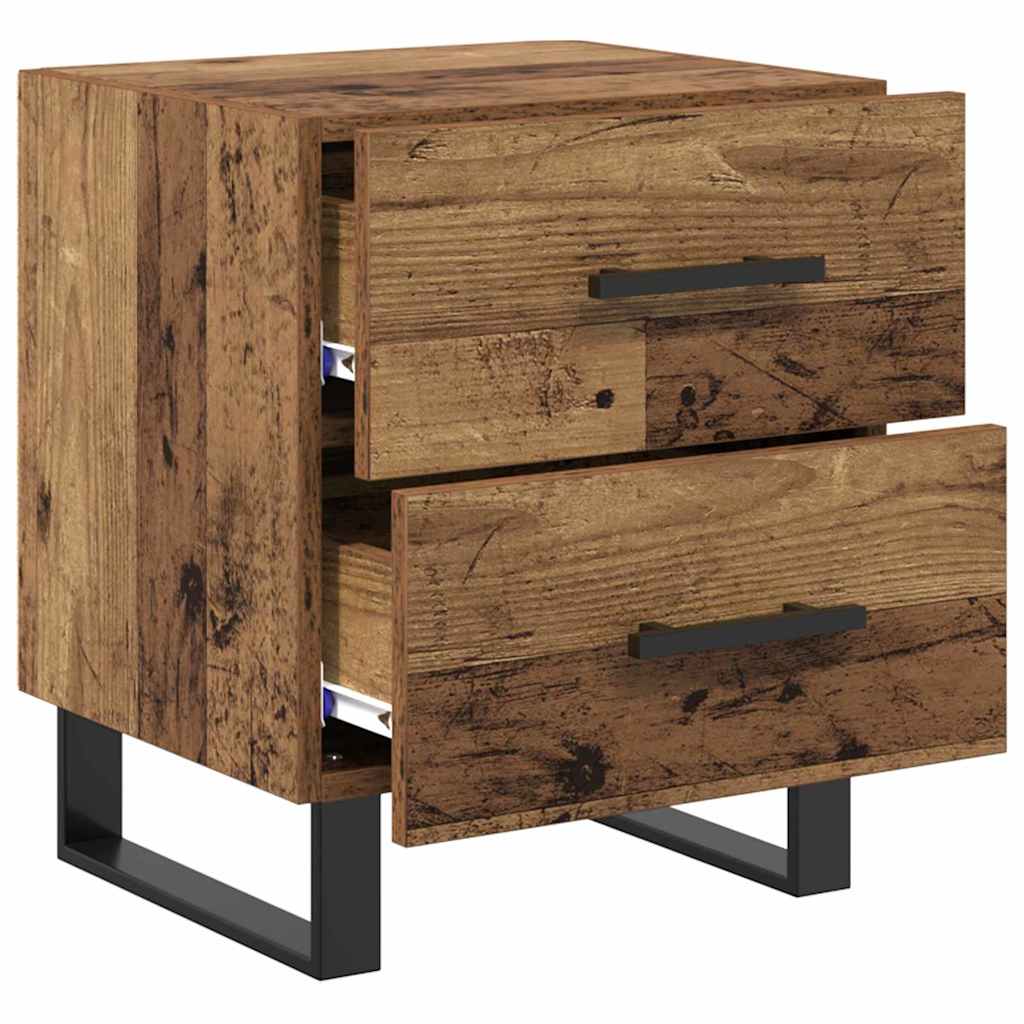vidaXL Nachttisch Altholz 40 x 35 x 47,5 cm Holzwerkstoff