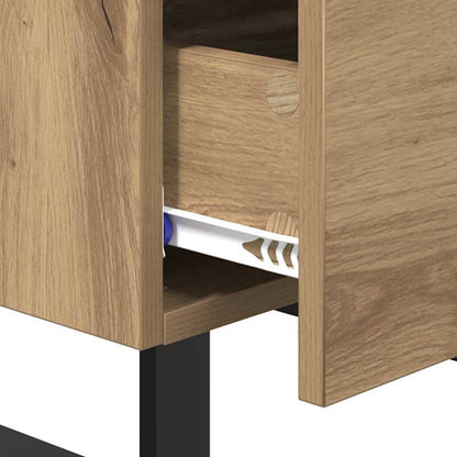 vidaXL Nachttisch 2 pcs Artisan-Eiche 40 x 35 x 47,5 cm Holzwerkstoff
