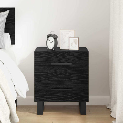 vidaXL Nachttisch Schwarz Eichen-Optik 40 x 35 x 47,5 cm Holzwerkstoff