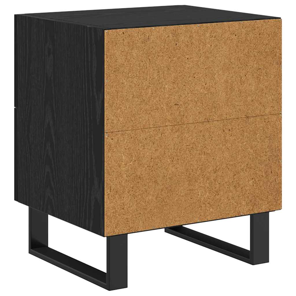 vidaXL Nachttisch Schwarz Eichen-Optik 40 x 35 x 47,5 cm Holzwerkstoff
