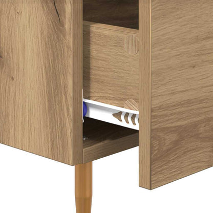 vidaXL Nachttisch mit Schubladen Braun 40 x 35 x 47,5 cm Holzwerkstoff