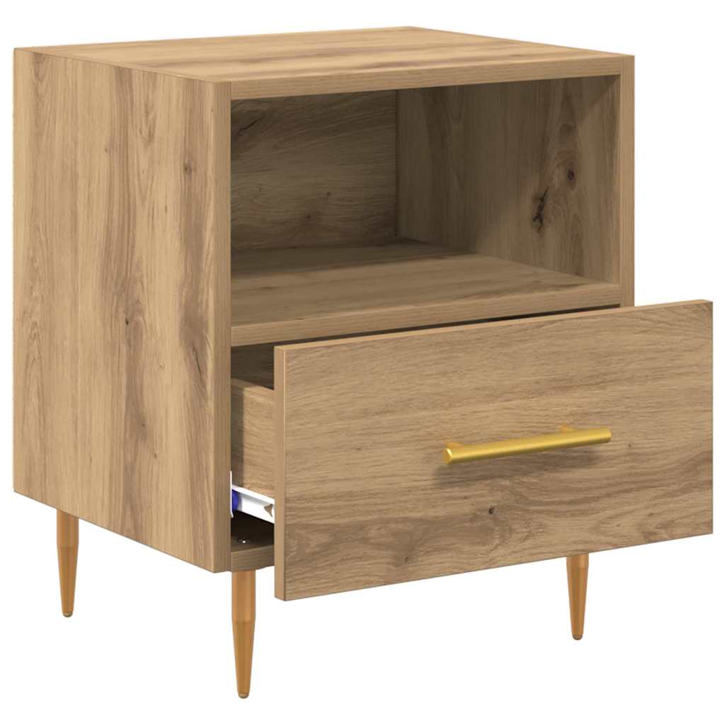 vidaXL Nachttisch mit Schubladen Braun 40 x 35 x 47,5 cm Holzwerkstoff