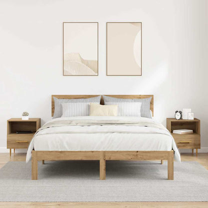 vidaXL Nachttisch 2 pcs Braun 40 x 35 x 47,5 cm Holzwerkstoff