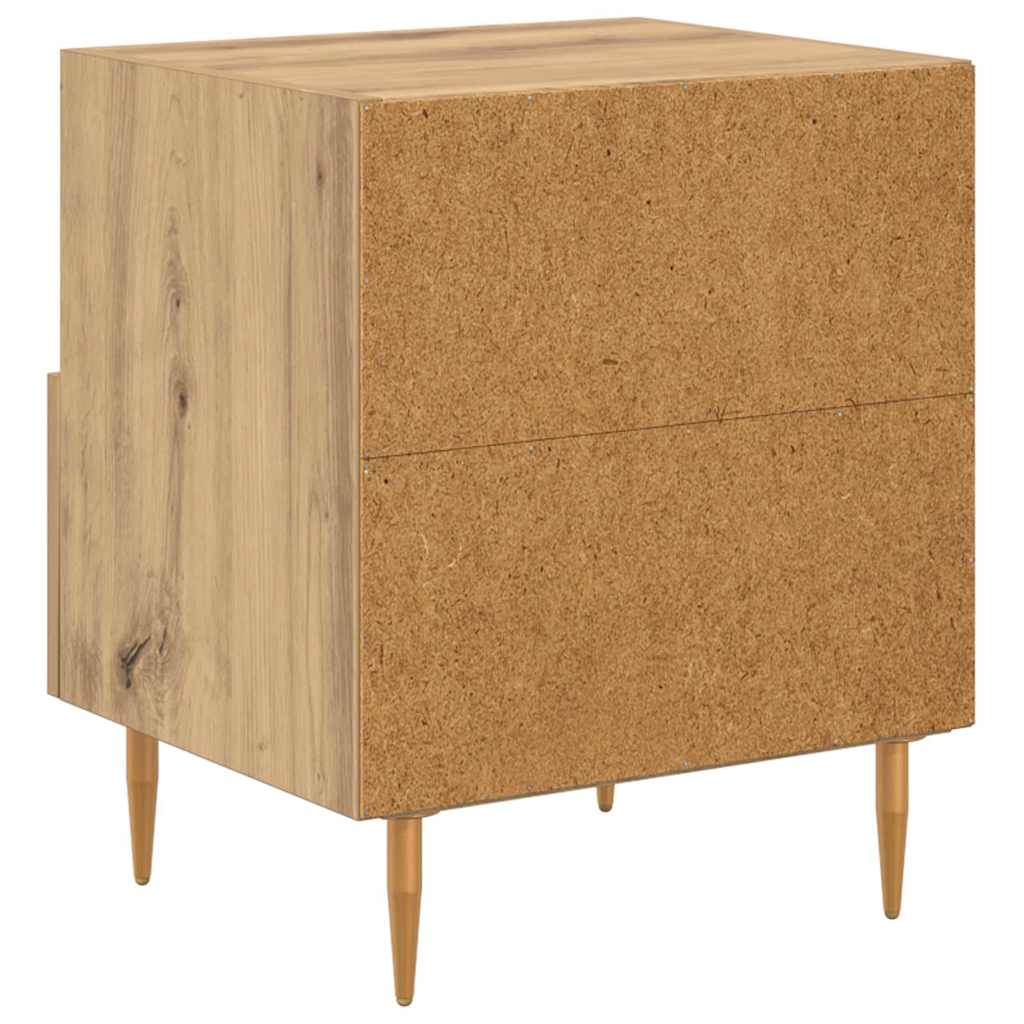 vidaXL Nachttisch 2 pcs Braun 40 x 35 x 47,5 cm Holzwerkstoff