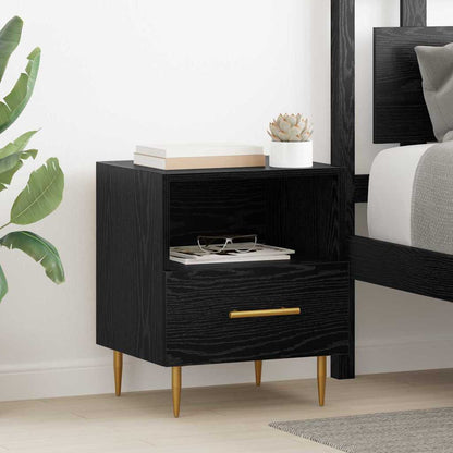 vidaXL Nachttisch Schwarz 40 x 35 x 47,5 cm Holzwerkstoff