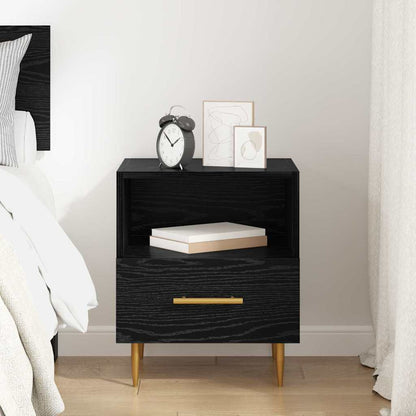 vidaXL Nachttisch Schwarz 40 x 35 x 47,5 cm Holzwerkstoff