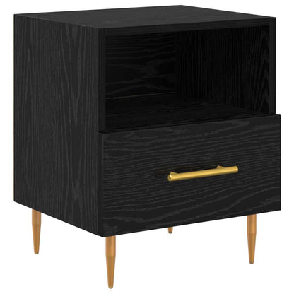 vidaXL Nachttisch Schwarz 40 x 35 x 47,5 cm Holzwerkstoff