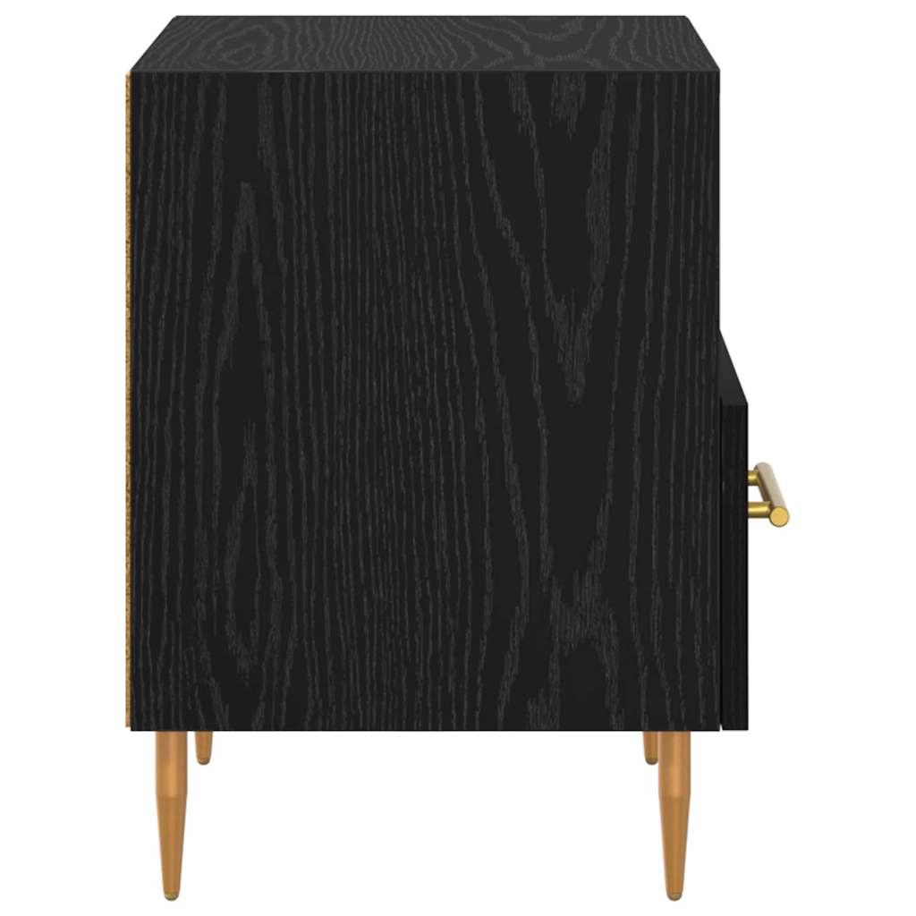 vidaXL Nachttisch Schwarz 40 x 35 x 47,5 cm Holzwerkstoff