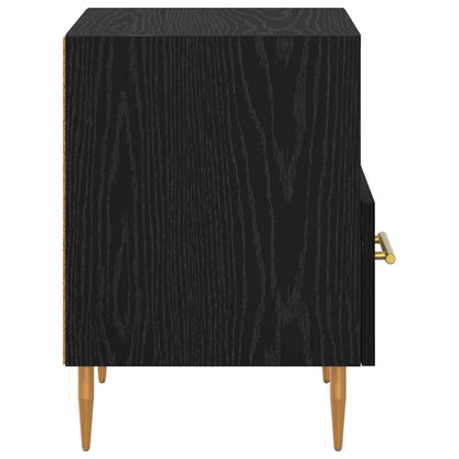 vidaXL Nachttisch Schwarz 40 x 35 x 47,5 cm Holzwerkstoff