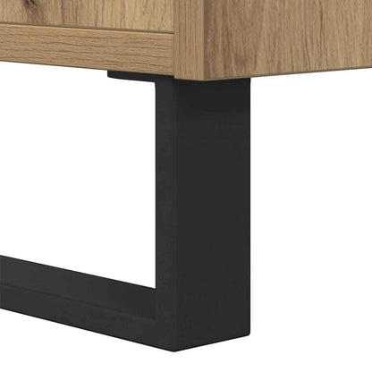 vidaXL Nachttisch 2 pcs Artisan-Eiche 40 x 35 x 47,5 cm Holzwerkstoff