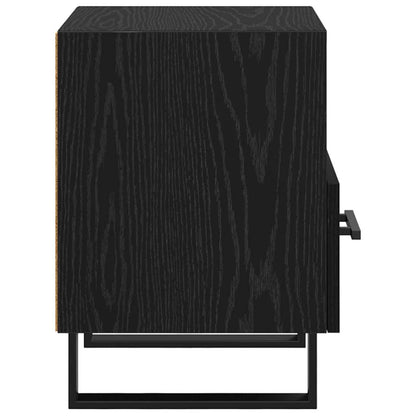 vidaXL Nachttisch 2 pcs Schwarz Eichen-Optik 40 x 35 x 47,5 cm