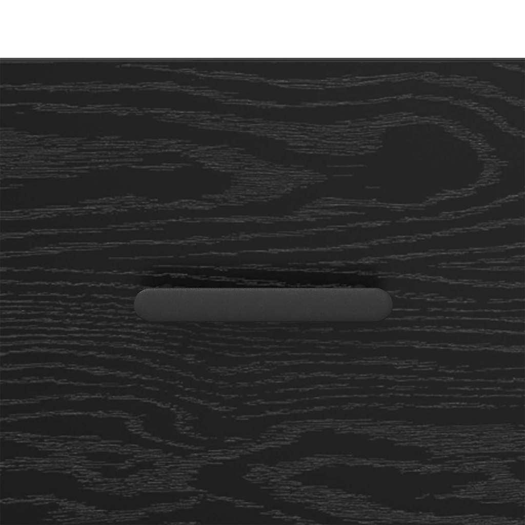 Nachttisch Schwarz Eichen-Optik 40 x 40 x 66 cm Holzwerkstoff