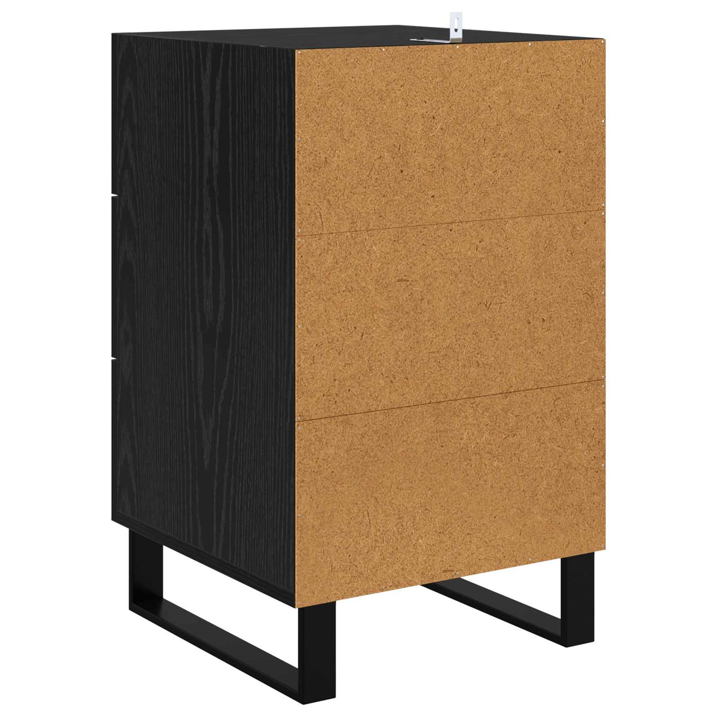 vidaXL Nachttisch Schwarz Eichen-Optik 40 x 40 x 66 cm Holzwerkstoff