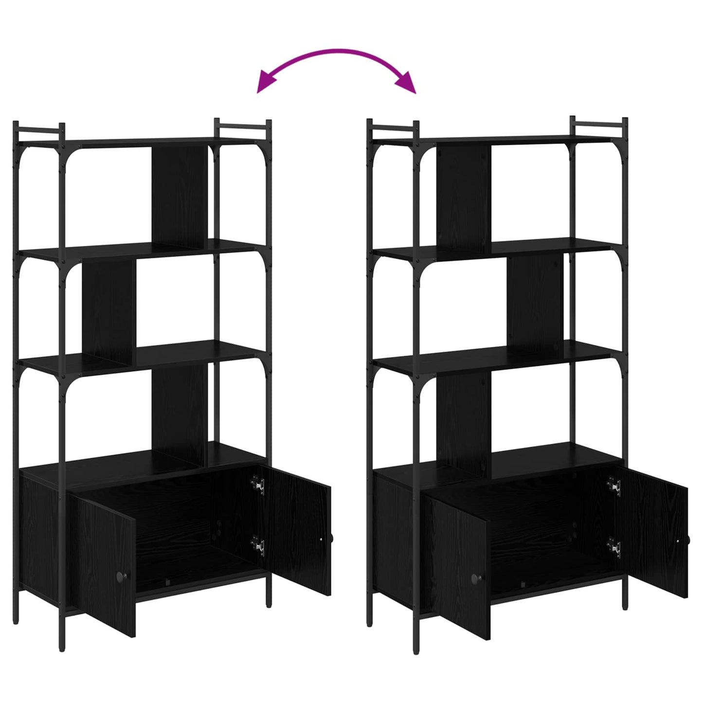 vidaXL Bücherregal Holzwerkstoff