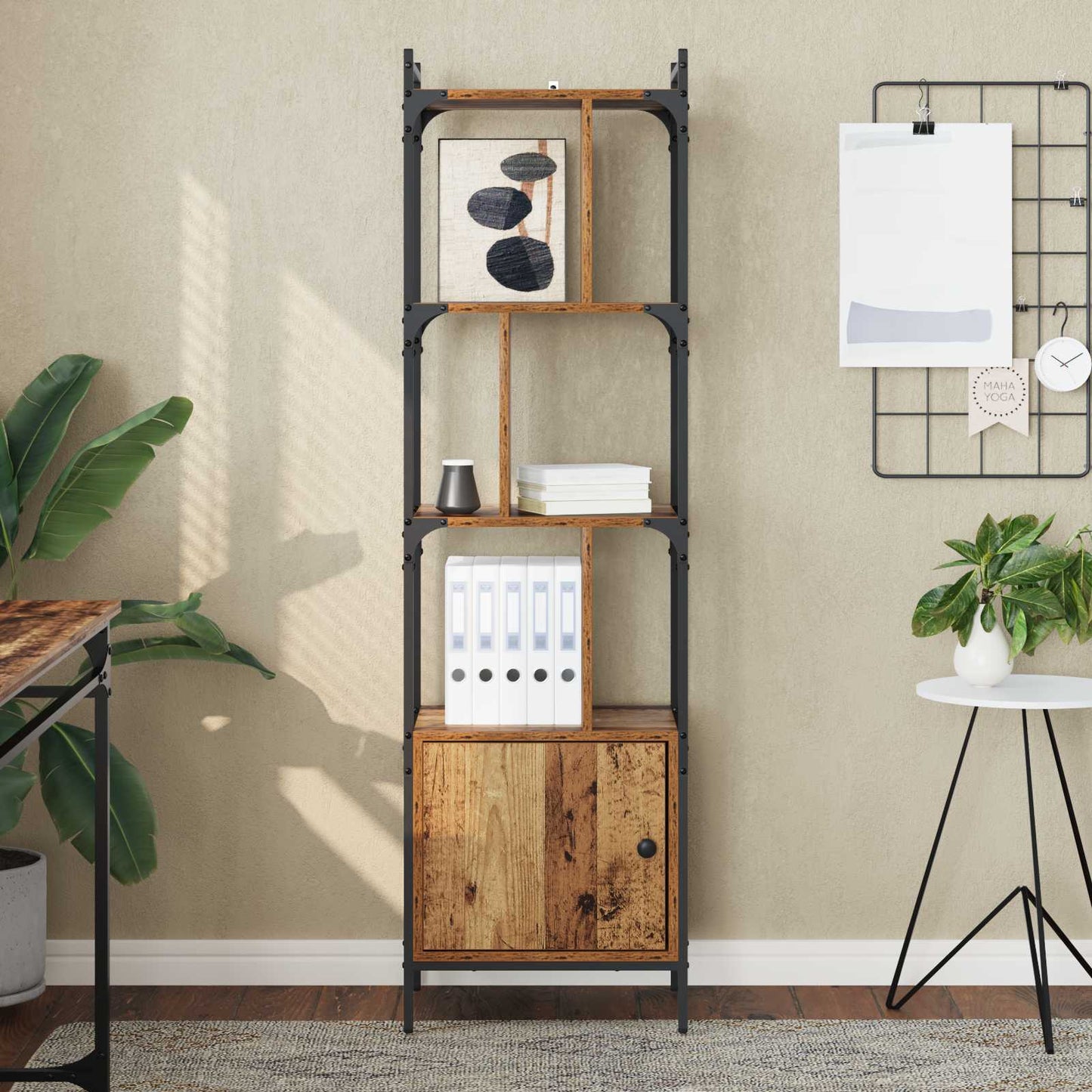 vidaXL Bücherregal Altholz 44,5 x 30 x 154,5 cm Holzwerkstoff