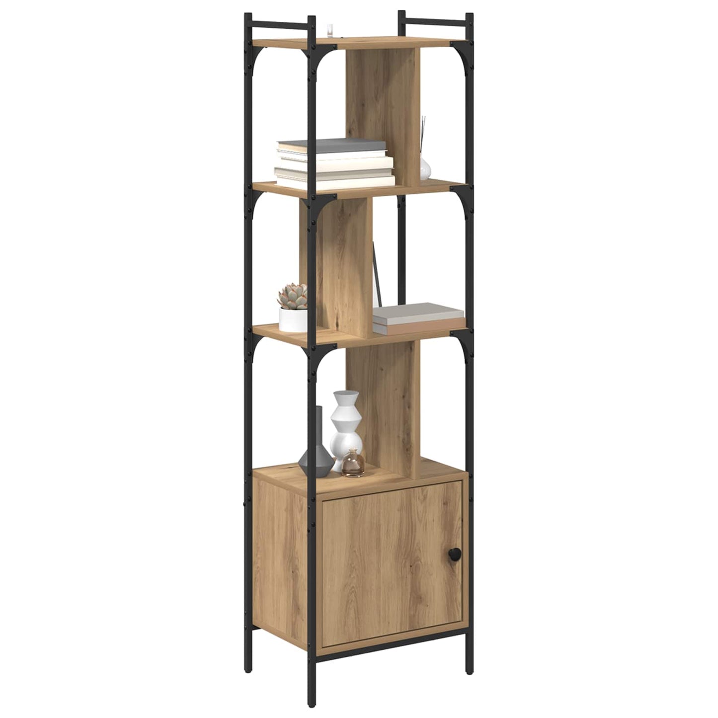 vidaXL Bücherregal Artisan-Eiche 44,5 x 30 x 154,5 cm Holzwerkstoff