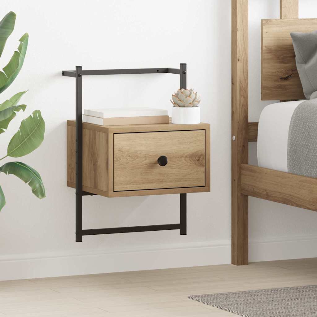 vidaXL Nachttisch 2 pcs Artisan-Eiche 35 x 30 x 51 cm Holzwerkstoff