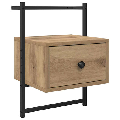 vidaXL Nachttisch 2 pcs Artisan-Eiche 35 x 30 x 51 cm Holzwerkstoff