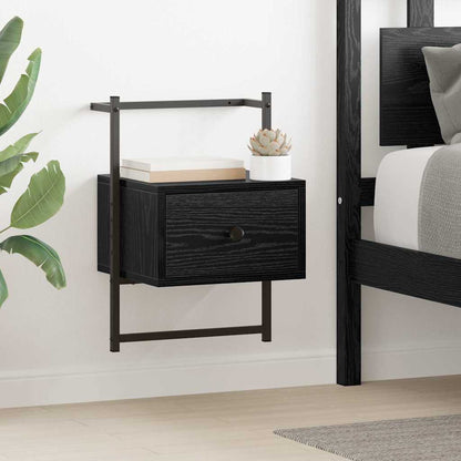 vidaXL Nachttisch Schwarz Eichen-Optik 35 x 30 x 51 cm Holzwerkstoff