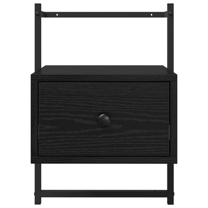 vidaXL Nachttisch Schwarz Eichen-Optik 35 x 30 x 51 cm Holzwerkstoff